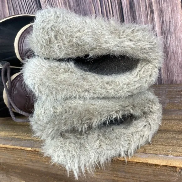 Kids Sorel Joan Of Arctic Purple Suede Snow Boots- Size 1