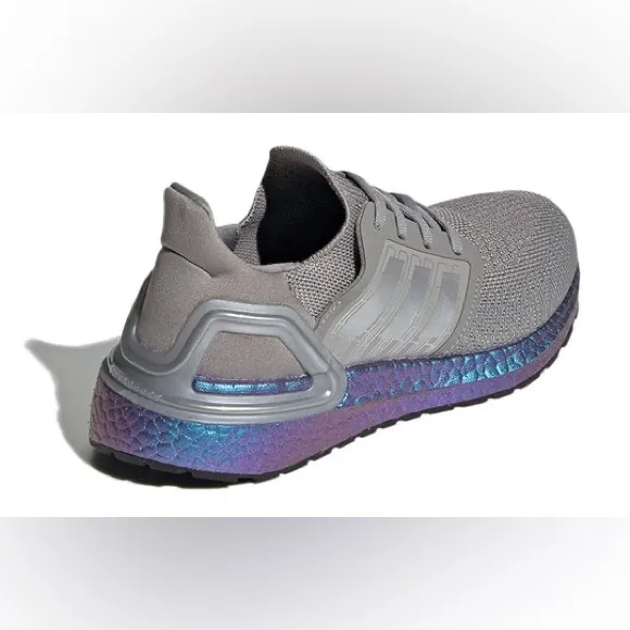 Kids Youth Adidas UltraBoost 20 5 Dash Grey Iridescent NASA Running Shoes