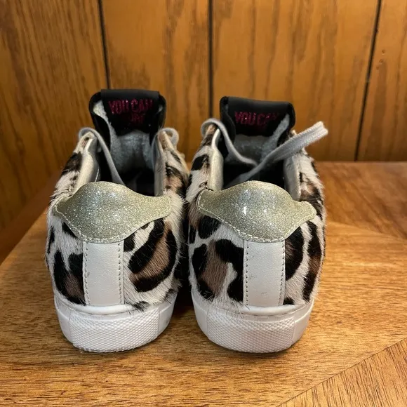 Kids&quot; Shoes P448 You Can Surf Later Leopard Sneakers