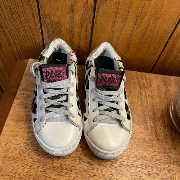 Kids&quot; Shoes P448 You Can Surf Later Leopard Sneakers
