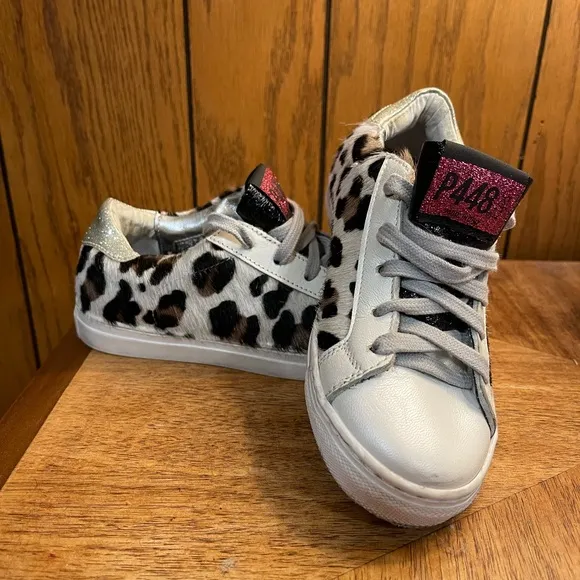 Kids&quot; Shoes P448 You Can Surf Later Leopard Sneakers