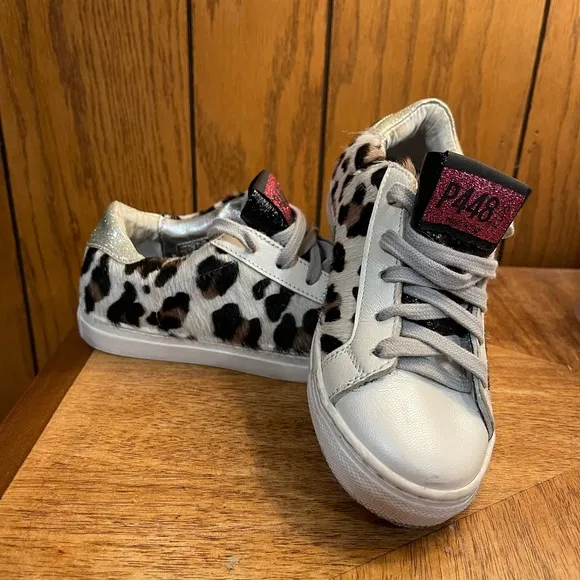 Kids&quot; Shoes P448 You Can Surf Later Leopard Sneakers