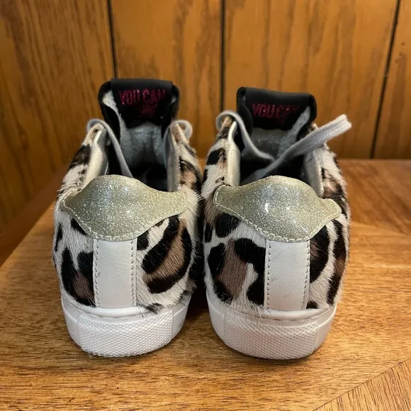 Kids&quot; Shoes P448 You Can Surf Later Leopard Sneakers