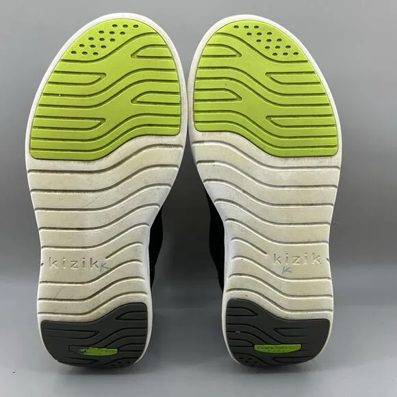 Kizik Athens Hands Free Running Sneakers Men’s Size 12 Black White Comfort Shoes