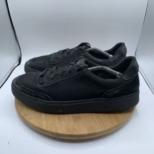 Kizik Prague Mens Size 14 Shoes Black Canvas Handsfree Low Top Sneakers