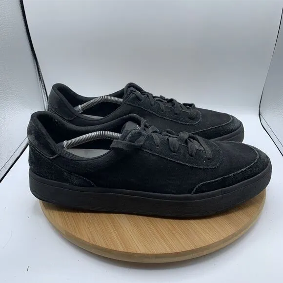 Kizik Prague Mens Size 14 Shoes Black Canvas Handsfree Low Top Sneakers