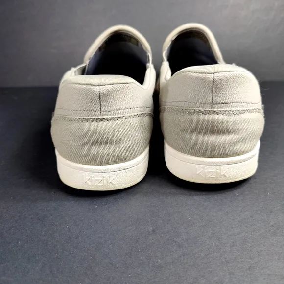 Kizik Venice Canvas Sneakers Slip On Granite Hands Free Men's Shoes Size 12