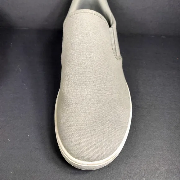 Kizik Venice Canvas Sneakers Slip On Granite Hands Free Men's Shoes Size 12