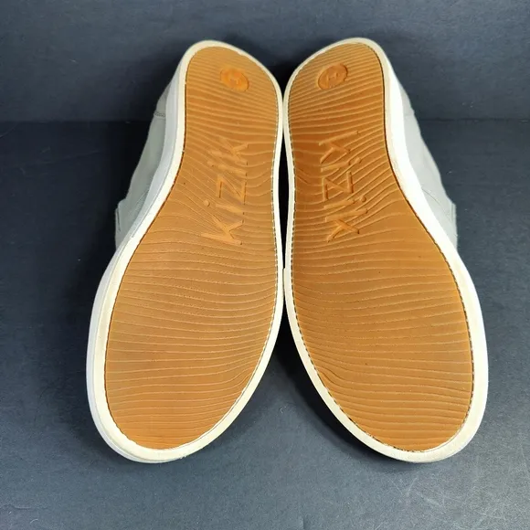 Kizik Venice Canvas Sneakers Slip On Granite Hands Free Men's Shoes Size 12