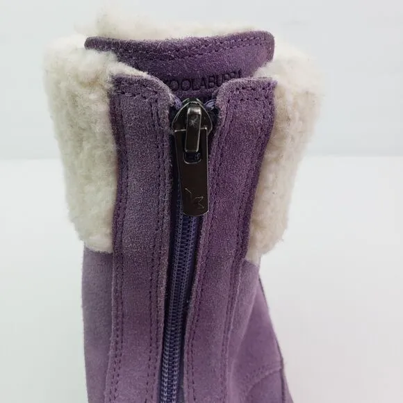 Koolaburra By UGG Lytta Girls Size 3Y Purple Suede Warm Winter Boots 1121540K