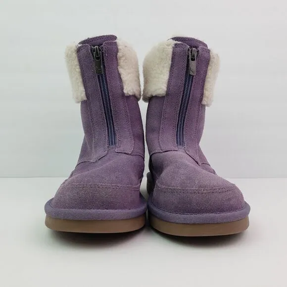 Koolaburra By UGG Lytta Girls Size 3Y Purple Suede Warm Winter Boots 1121540K