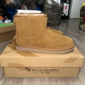 Koolaburra UGG Koola Mini II Chestnut Suede Boots 1114851 Women's Size 7 Brown