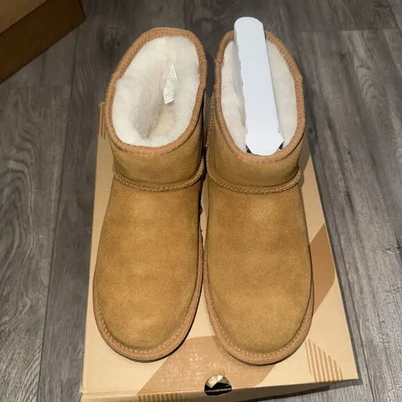 Koolaburra UGG Koola Mini II Chestnut Suede Boots 1114851 Women's Size 7 Brown