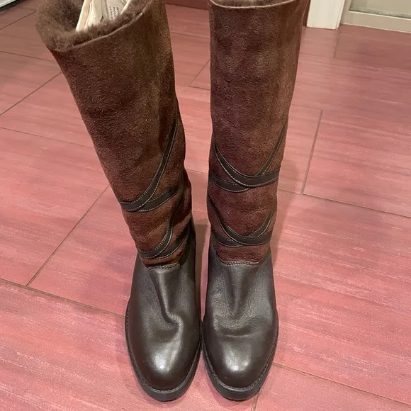 La Canadienne leather and suede boots