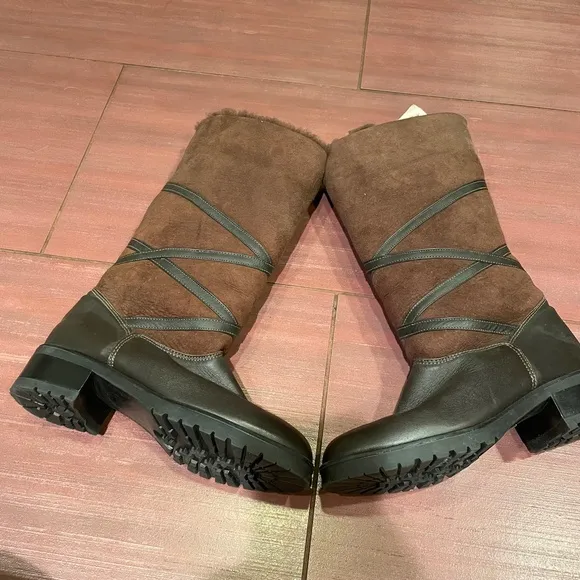 La Canadienne leather and suede boots