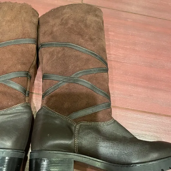 La Canadienne leather and suede boots