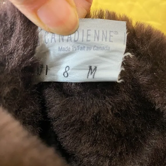 La Canadienne shearling boots size 8