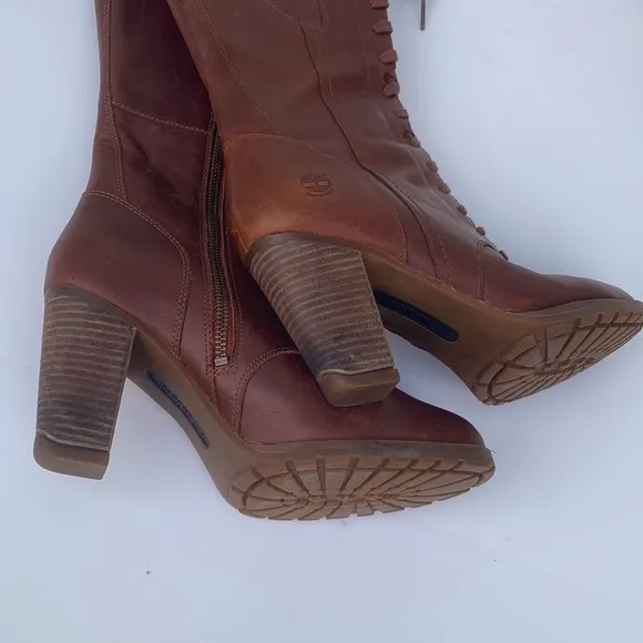 Lace up tall boots TIMBERLAND