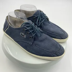 Lacoste Aristide12 Blue Canvas Shoes Men's Size 10