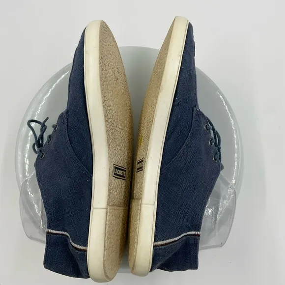 Lacoste Aristide12 Blue Canvas Shoes Men's Size 10