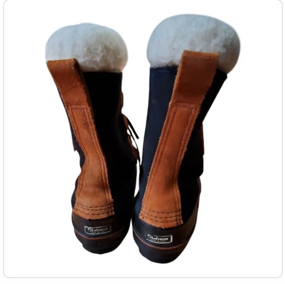 Lacross black suede insulated duck winter womens boots size 10