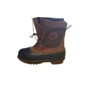 LaCrosse Ice King Fiberglass Shank Brown Leather Winter Work Boots Men's Size 15
