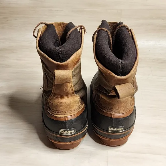 Lacrosse Ice King Shank Leather Insulated Winter Boots Men's Made In USA Size 7