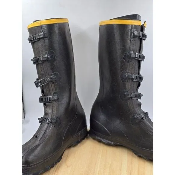 LaCrosse Men's 14&quot; WP Rubber ZXT Buckle Overshoe Waterproof Boots Black Size 9