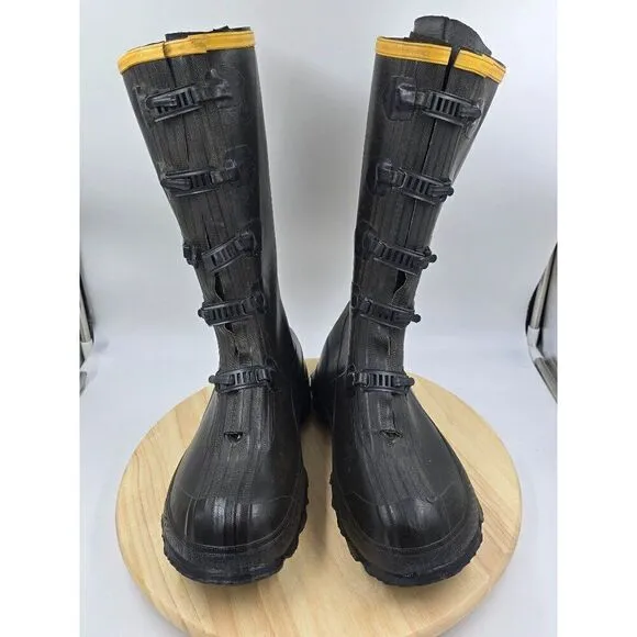 LaCrosse Men's 14&quot; WP Rubber ZXT Buckle Overshoe Waterproof Boots Black Size 9