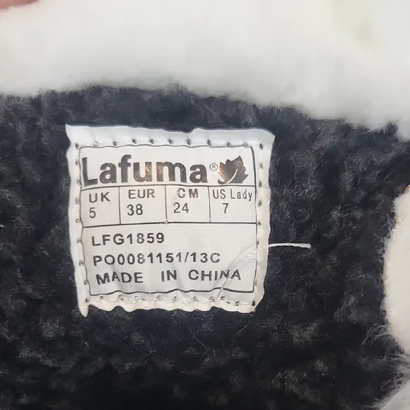 LAFUMA KOKTA Cream Tan Suede Faux Fur Lace Up Snow OUTD