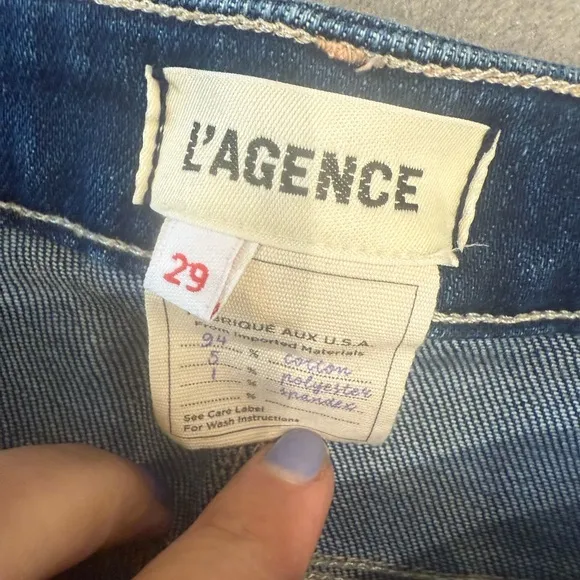 L'Agence Beatrix High Rise Baby Bootcut Jeans Women's Arroyo Size: 29