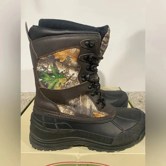 Lake N Trail Men's 3M Thinsulate Ultra Insulated Camo Boots Size 10