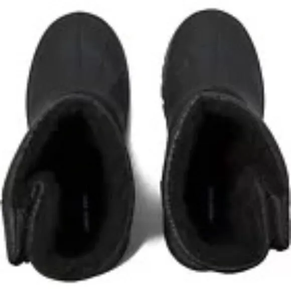 Lands End Youth Flurry Max Snow Boots Size 6 Black Waterproof Insulated Winter S