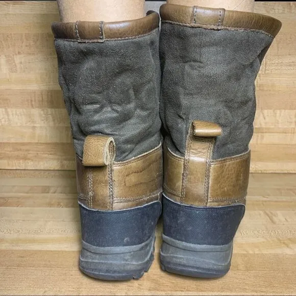 Land's End Insulated Rubber Winter Boots Lined 8D