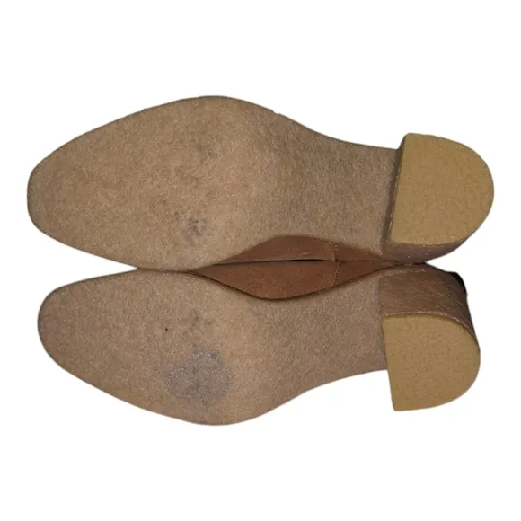 Lauren Ralph Lauren Women's Marianna Chestnut Brown Suede Leather Chelsea Boots