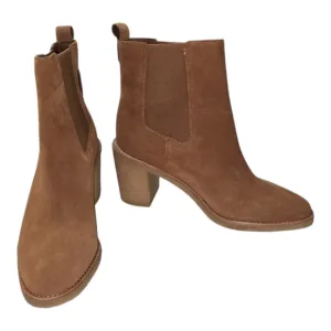 Lauren Ralph Lauren Women's Marianna Chestnut Brown Suede Leather Chelsea Boots