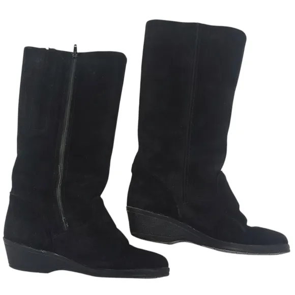 Leather wool lined warm boots, made in England, size 38