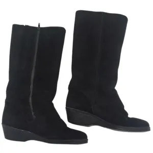 Leather wool lined warm boots, made in England, size 38