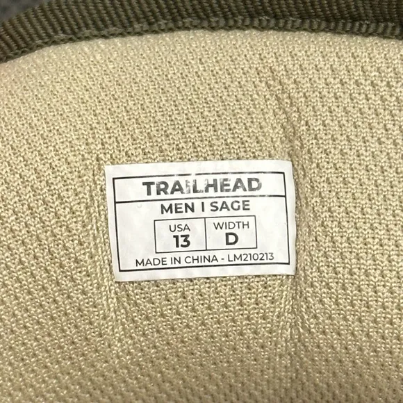 Lems Trailhead in Sage Green - Size 13