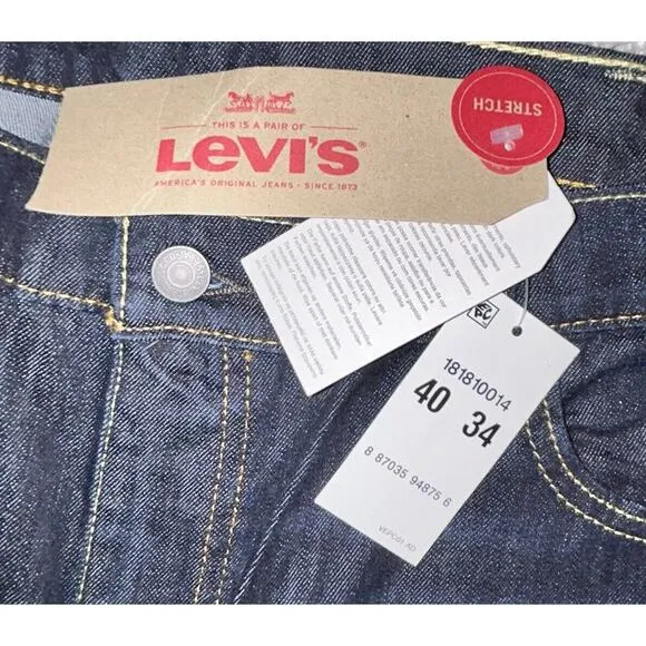 Levi's Men's 541 Athletic Fit Jean, The Rich, 40W x 34L NWT