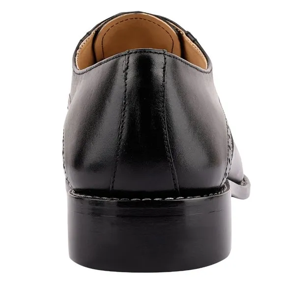 LIBERTYZENO Men's Black and  Lace-Up Shoes