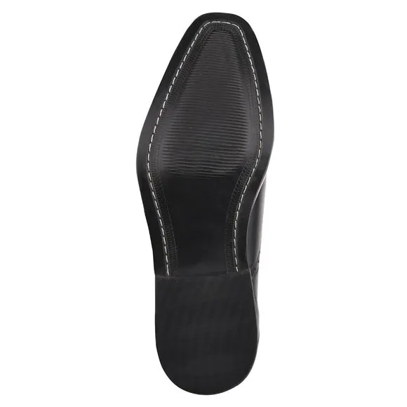LIBERTYZENO Men's Black and  Lace-Up Shoes