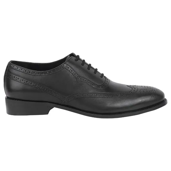 LIBERTYZENO Men's Black and  Lace-Up Shoes