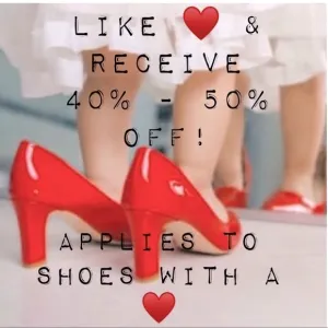Like ♥️ &amp;‎ receive 40% to 50% offer!on all Shoes with a ♥️