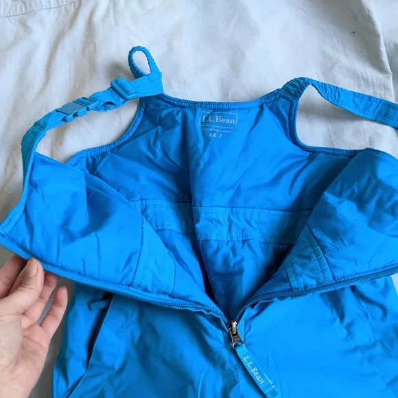 Like new L.L.Bean unisex Snow Buster snow bibs size 6X-7