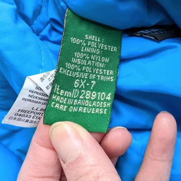 Like new L.L.Bean unisex Snow Buster snow bibs size 6X-7