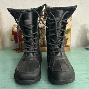 Little girls black UGG Boots