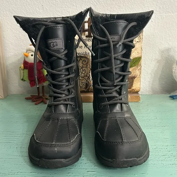 Little girls black UGG Boots