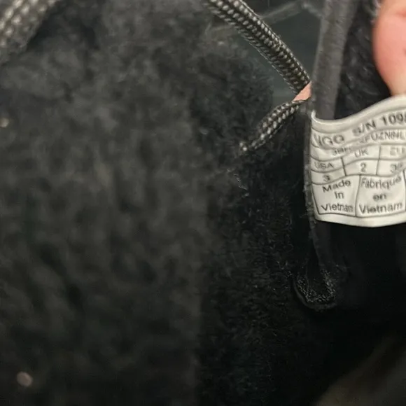 Little girls black UGG Boots