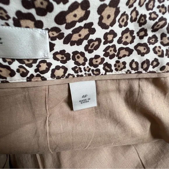 Liz Claiborne NWT 4P Animal Print MIDI Skirt Ret $79